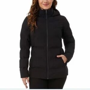 Gray/blue 32 Degrees Womens Wide Channel Puffer